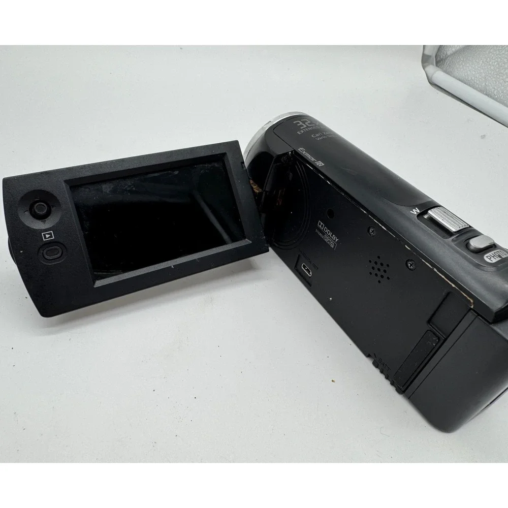 Sony Handycam HDR-CX230 HD Camcorder Black Carl Zeiss 32x Zoom FOR PARTS